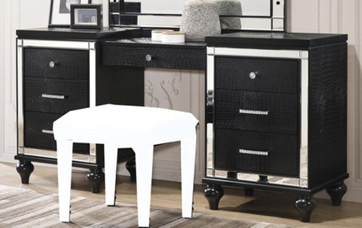 New Classic Valentino Vanity Table in Black - Big's Furniture (NV) - Multi Location