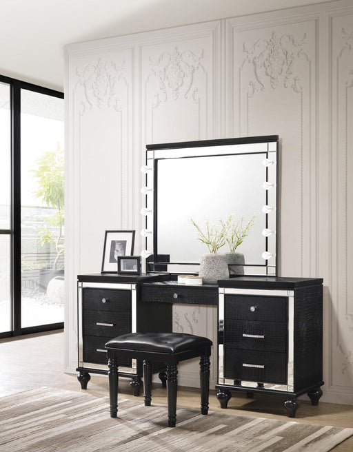 New Classic Valentino Vanity Table in Black - Big's Furniture (NV) - Multi Location