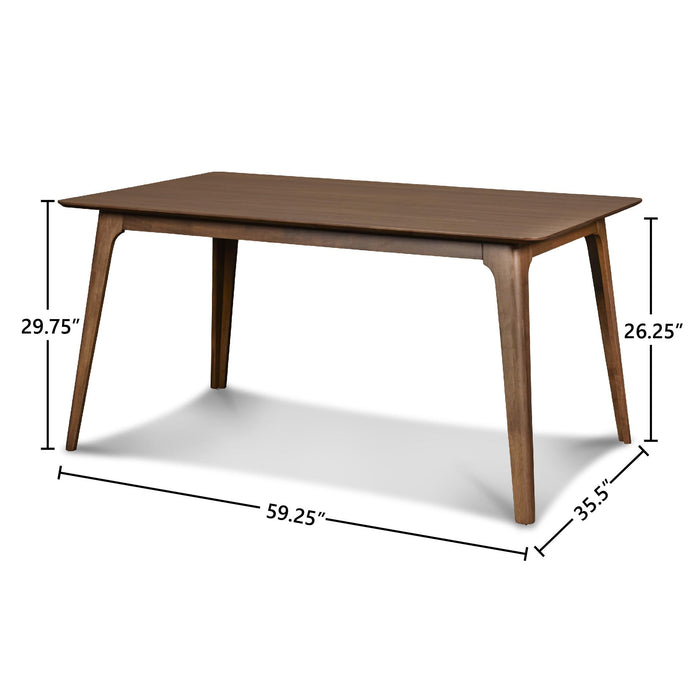 OSCAR 60" RECTANGLE TABLE - WALNUT - Big's Furniture (NV) - Multi Location