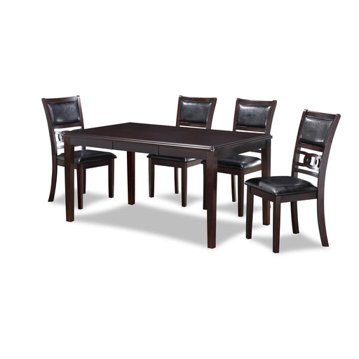 GIA 60" DINING TABLE+CHAIRS (5 PCS/CTN) -EBONY - Big's Furniture (NV) - Multi Location