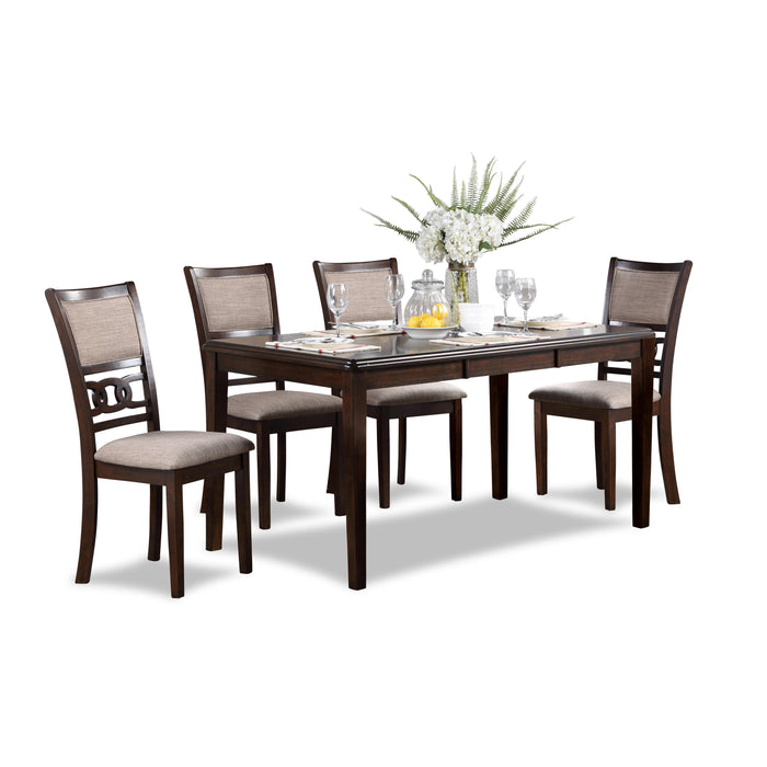 GIA 60" DINING TABLE+CHAIRS (5 PCS/CTN) -CHERRY - Big's Furniture (NV) - Multi Location