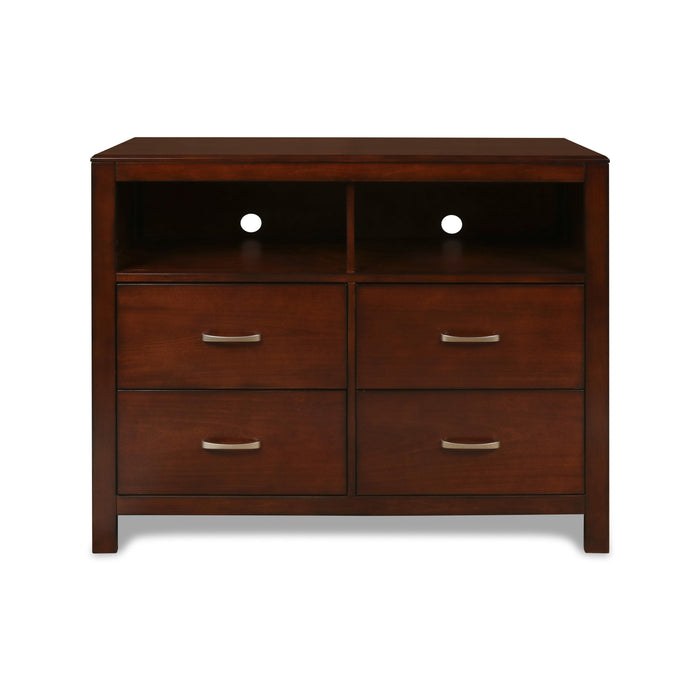 KENSINGTON MEDIA CHEST- BURNISHED CHERRY - Big's Furniture (NV) - Multi Location