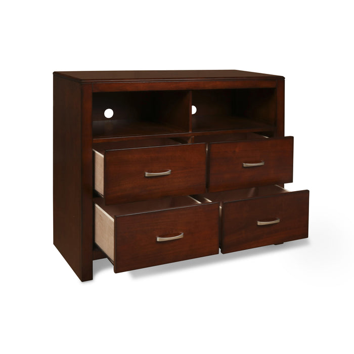 KENSINGTON MEDIA CHEST- BURNISHED CHERRY - Big's Furniture (NV) - Multi Location