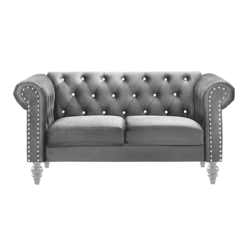 EMMA CRYSTAL LOVESEAT-GRAY - Big's Furniture (NV) - Multi Location
