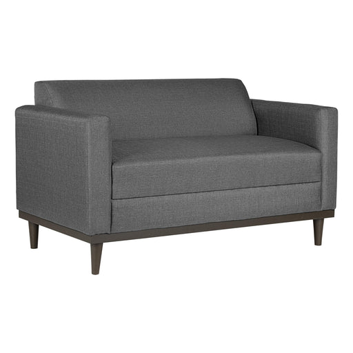 AIDEN LOVESEAT W/2 THROW PILLOWS-SILVER GRAY - Big's Furniture (NV) - Multi Location