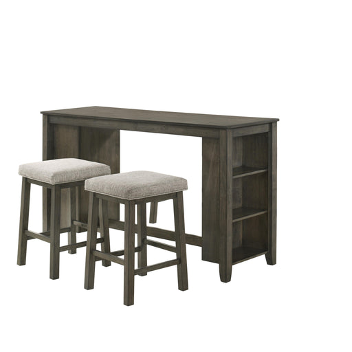 CHURON GATHERING BAR TABLE & 2 STOOLS (3 PC SET) - Big's Furniture (NV) - Multi Location