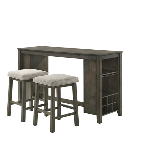 CHURON GATHERING BAR TABLE & 2 STOOLS (3 PC SET) - Big's Furniture (NV) - Multi Location