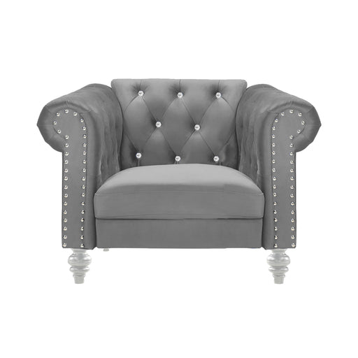 EMMA CRYSTAL CHAIR-GRAY - Big's Furniture (NV) - Multi Location