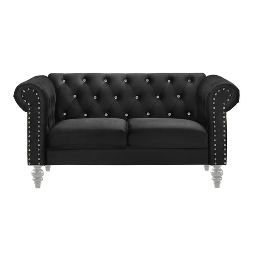 EMMA CRYSTAL LOVESEAT-BLACK - Big's Furniture (NV) - Multi Location