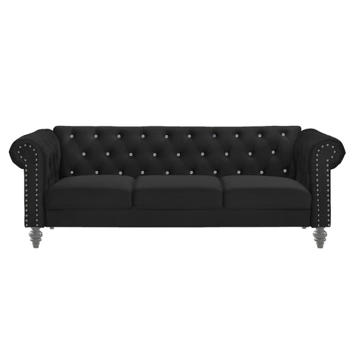 EMMA CRYSTAL SOFA-BLACK - Big's Furniture (NV) - Multi Location