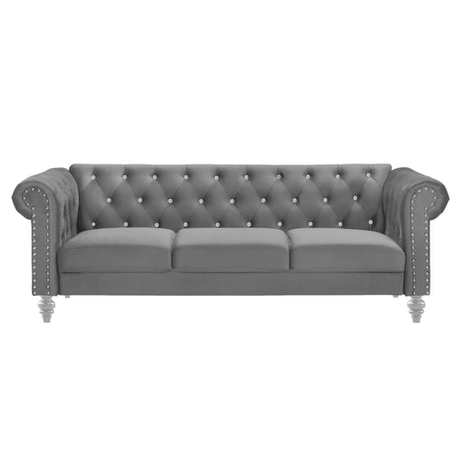 EMMA CRYSTAL SOFA-GRAY - Big's Furniture (NV) - Multi Location