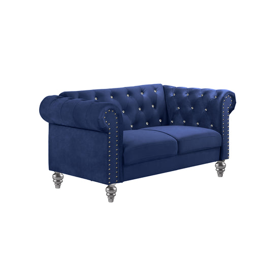 EMMA CRYSTAL LOVESEAT-ROYAL BLUE - Big's Furniture (NV) - Multi Location