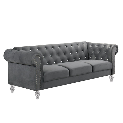 EMMA CRYSTAL SOFA-GRAY - Big's Furniture (NV) - Multi Location