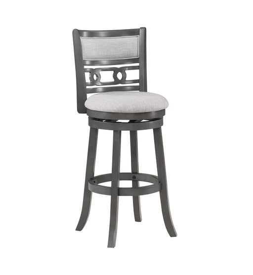 GIA 29" SWIVEL BARSTOOL-GRAY W/GRAY FABRIC SEAT - Big's Furniture (NV) - Multi Location