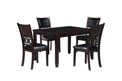 GIA 5PC 48" RECT. DINING TABLE & 4 CHAIRS-EBONY - Big's Furniture (NV) - Multi Location