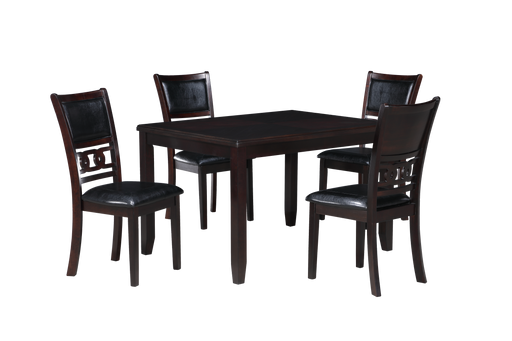 GIA 5PC 48" RECT. DINING TABLE & 4 CHAIRS-EBONY - Big's Furniture (NV) - Multi Location