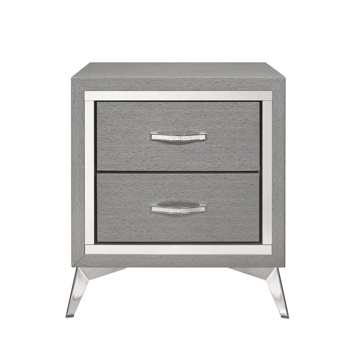 HUXLEY NIGHTSTAND-GRAY - Big's Furniture (NV) - Multi Location