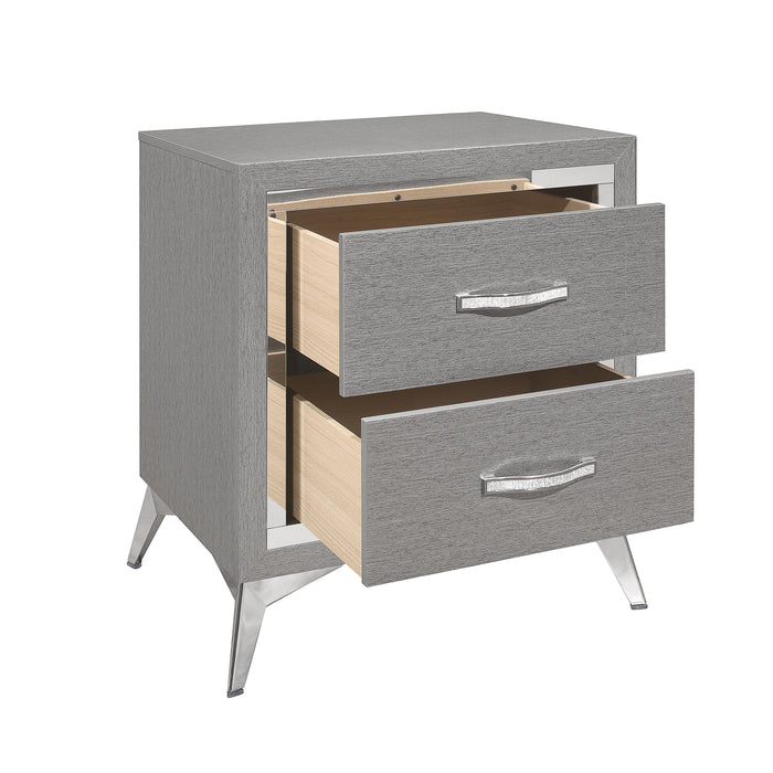 HUXLEY NIGHTSTAND-GRAY - Big's Furniture (NV) - Multi Location