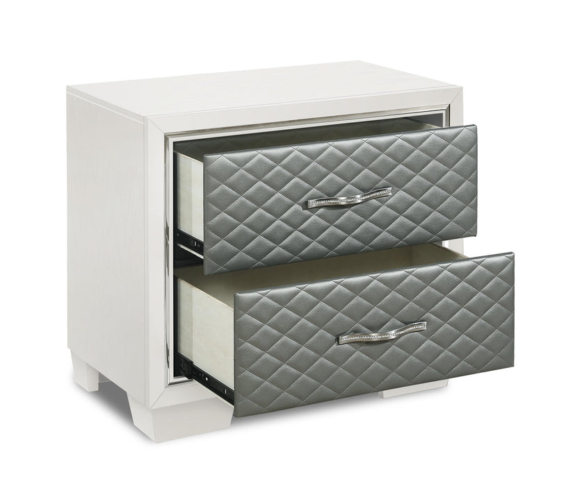 LUXOR NIGHTSTAND-WHITE - Big's Furniture (NV) - Multi Location