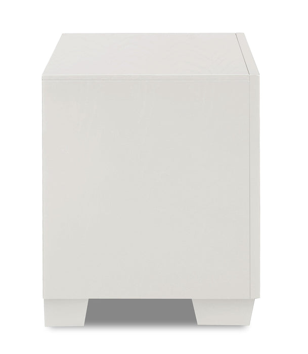 LUXOR NIGHTSTAND-WHITE - Big's Furniture (NV) - Multi Location