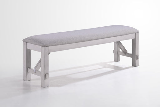 MAISIE BENCH-WHITE/ BROWN - Big's Furniture (NV) - Multi Location