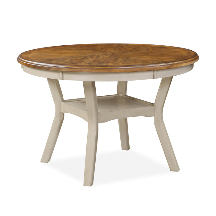 MITCHELL 5 PC DINING SET-TWO TONE BISQUE/BROWN - Big's Furniture (NV) - Multi Location