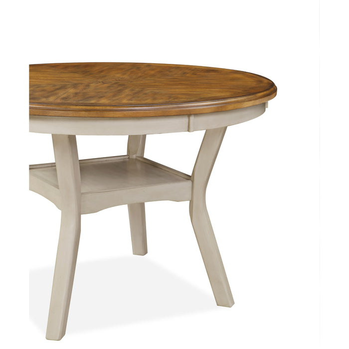 MITCHELL 5 PC DINING SET-TWO TONE BISQUE/BROWN - Big's Furniture (NV) - Multi Location
