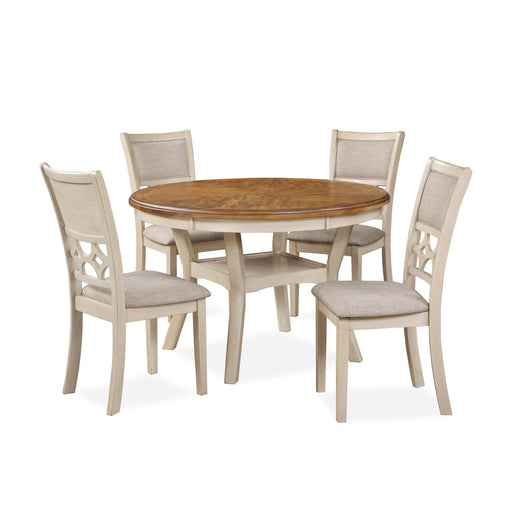 MITCHELL 5 PC DINING SET-TWO TONE BISQUE/BROWN - Big's Furniture (NV) - Multi Location
