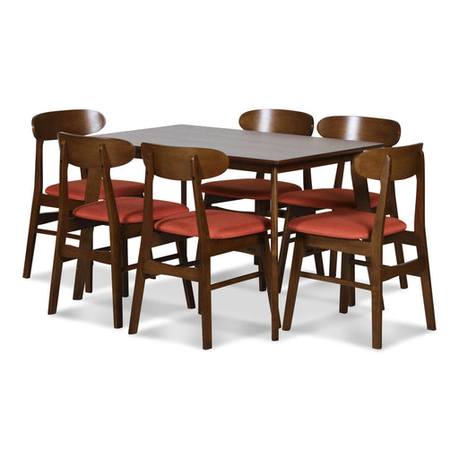 MOROCCO DINING CHAIR W/ORANGE SEAT CUSHION - Big's Furniture (NV) - Multi Location