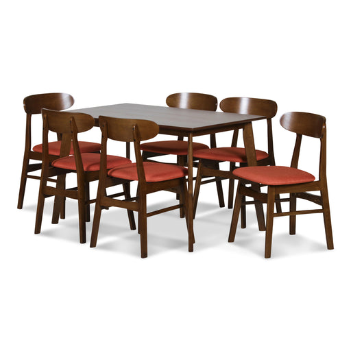 MOROCCO DINING CHAIR W/ORANGE SEAT CUSHION - Big's Furniture (NV) - Multi Location