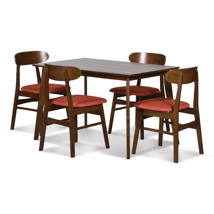 MOROCCO DINING CHAIR W/ORANGE SEAT CUSHION - Big's Furniture (NV) - Multi Location