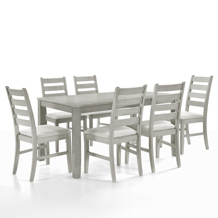 PASCAL LADDERBACK DINING CHAIR (2 Per Carton)-DRIFTWOOD - Big's Furniture (NV) - Multi Location