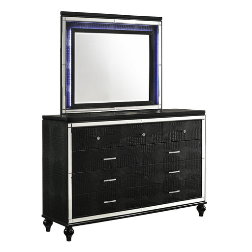 VALENTINO LIGHTED MIRROR-BLACK - Big's Furniture (NV) - Multi Location