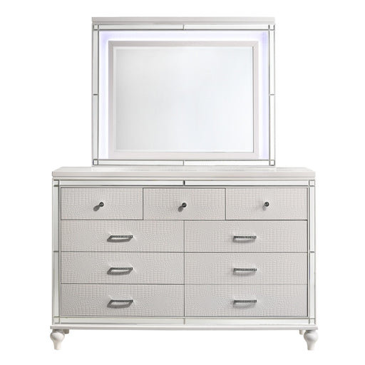 VALENTINO LIGHTED MIRROR-WHITE - Big's Furniture (NV) - Multi Location