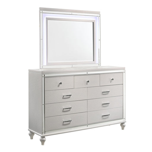VALENTINO LIGHTED MIRROR-WHITE - Big's Furniture (NV) - Multi Location