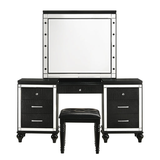 VALENTINO VANITY TABLE MIRROR (BULBS NOT INCLUDED)-BLACK - Big's Furniture (NV) - Multi Location