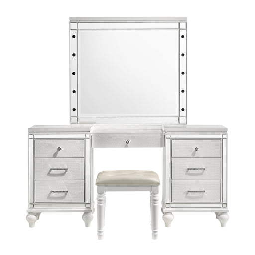VALENTINO VANITY TABLE MIRROR (BULBS NOT INCLUDED)-WHITE - Big's Furniture (NV) - Multi Location