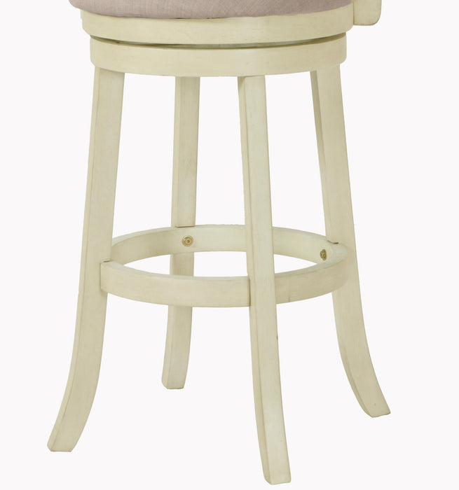 YORK 29" BAR STOOL-ANT WHITE W/FABRIC SEAT - Big's Furniture (NV) - Multi Location