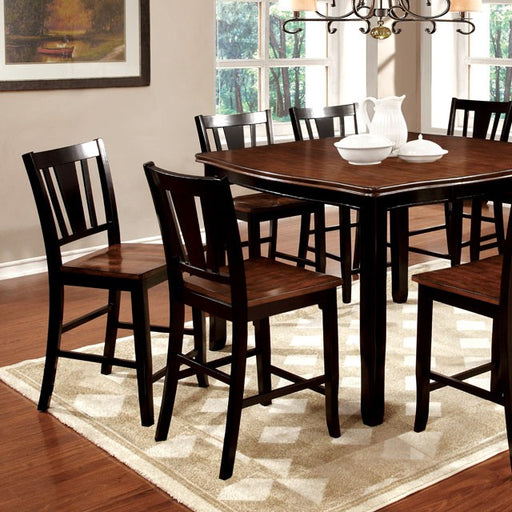 DOVER II Black/Cherry Counter Ht. Table w/ 16" Leaf - Big's Furniture (NV) - Multi Location