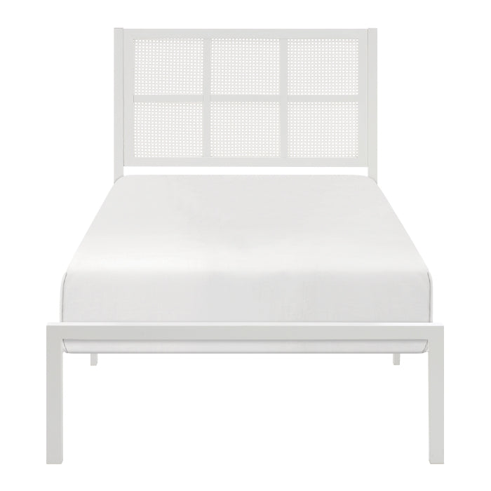 1635WHT-1-Youth Twin Platform Bed - Big's Furniture (NV) - Multi Location