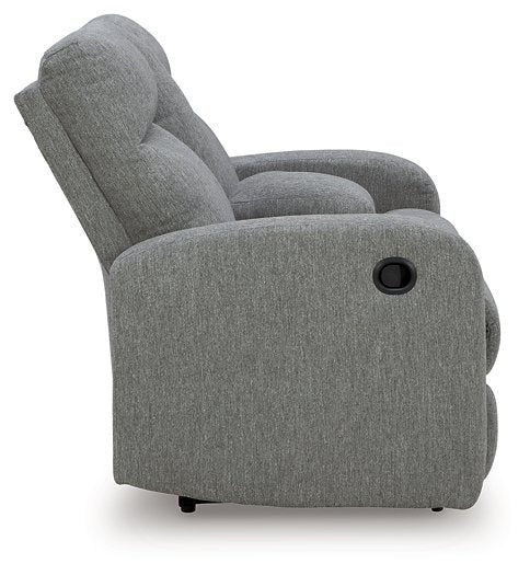 Gauntlet Reclining Loveseat with Console