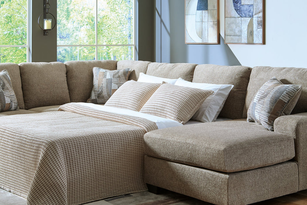 Newellen Sleeper Sectional with Chaise - Big's Furniture (NV) - Multi Location