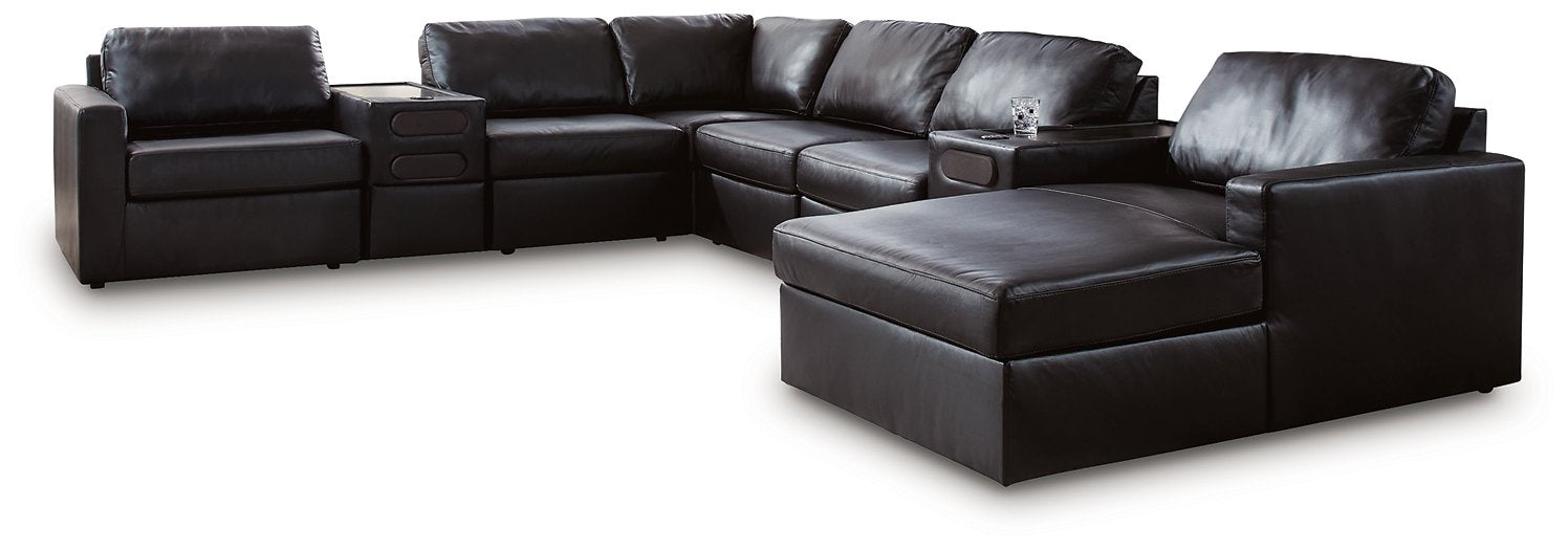 Modmax II Sectional with Chaise and Audio Consoles - Big's Furniture (NV) - Multi Location