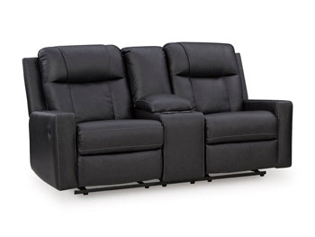 Mackmenville Reclining Loveseat with Console - Big's Furniture (NV) - Multi Location