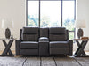 Mackmenville Reclining Loveseat with Console - Big's Furniture (NV) - Multi Location