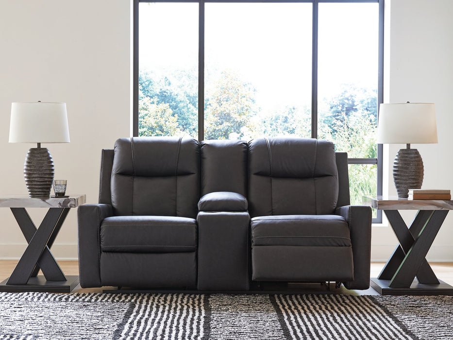 Mackmenville Reclining Loveseat with Console - Big's Furniture (NV) - Multi Location