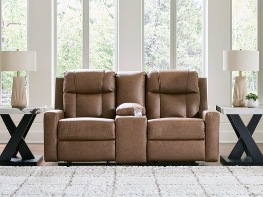 Mackmenville Reclining Loveseat with Console - Big's Furniture (NV) - Multi Location