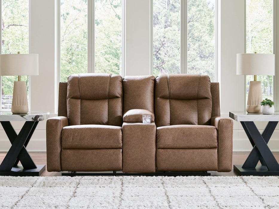 Mackmenville Reclining Loveseat with Console - Big's Furniture (NV) - Multi Location