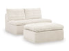 Fannin Armless Chair with Ottoman - Big's Furniture (NV) - Multi Location