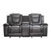 9470GY-2 - Double Glider Reclining Love Seat with Center Console - Big's Furniture (NV) - Multi Location